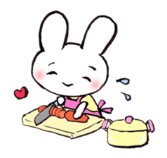 Comforting Cat & Bunny 2 sticker #7697081