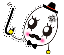 Unique,useful chat phrase of boild egg 2 sticker #7697177