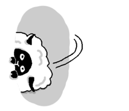 Sheep hole sticker #7697445