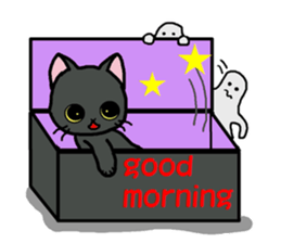 Autumn of a cats and Halloween sticker sticker #7698066