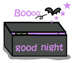 Autumn of a cats and Halloween sticker sticker #7698067