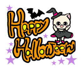 Autumn of a cats and Halloween sticker sticker #7698075