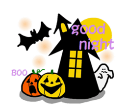 Autumn of a cats and Halloween sticker sticker #7698078