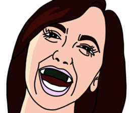 Seaweed laver attached to teeth sticker #7698643