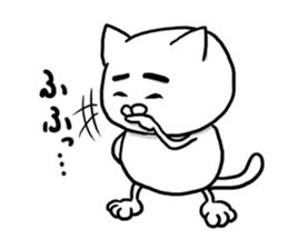 Cat so much harsh words and deeds sticker #7698877