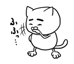 Cat so much harsh words and deeds sticker #7698877