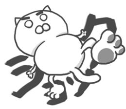 Cat so much harsh words and deeds sticker #7698881