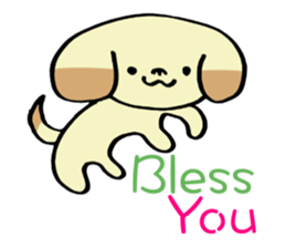 Absentminded dog!     ~In English~ sticker #7701327