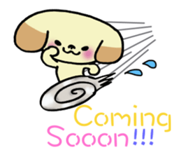 Absentminded dog!     ~In English~ sticker #7701358