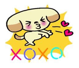 Absentminded dog!     ~In English~ sticker #7701361