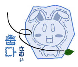 Hangul face sticker(rabbit) sticker #7701637