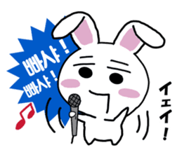 Hangul face sticker(rabbit) sticker #7701642