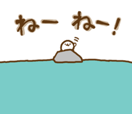 a seal who can't stand being alone sticker #7701860