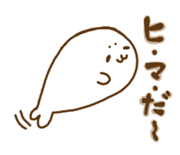 a seal who can't stand being alone sticker #7701864