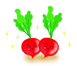 very happy vegetables sticker #7702208
