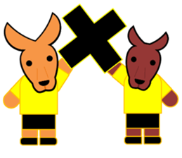 Rugby Sticker(Wallaby) 2 sticker #7702323