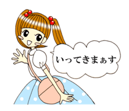 Girl sticker that can be used the 1st sticker #7703044