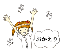 Girl sticker that can be used the 1st sticker #7703047