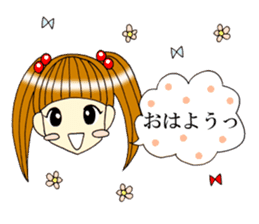 Girl sticker that can be used the 1st sticker #7703048