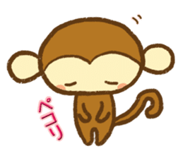 Cute Monkey(Daily life) sticker #7703170