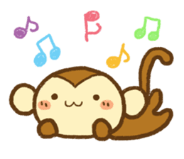 Cute Monkey(Daily life) sticker #7703174