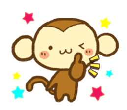 Cute Monkey(Daily life) sticker #7703176