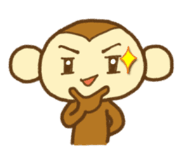 Cute Monkey(Daily life) sticker #7703179