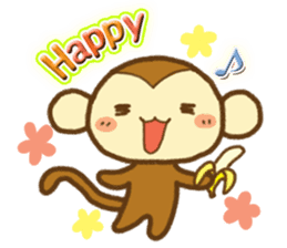 Cute Monkey(Daily life) sticker #7703180