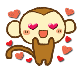 Cute Monkey(Daily life) sticker #7703181