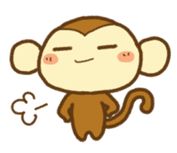 Cute Monkey(Daily life) sticker #7703183