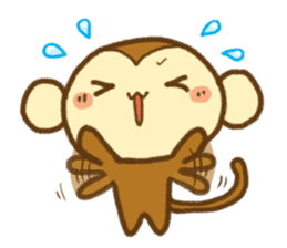 Cute Monkey(Daily life) sticker #7703188