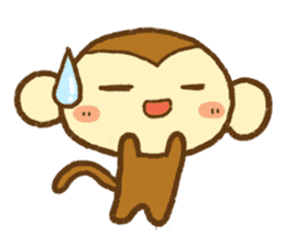 Cute Monkey(Daily life) sticker #7703189