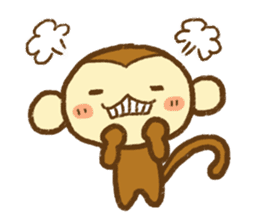 Cute Monkey(Daily life) sticker #7703191