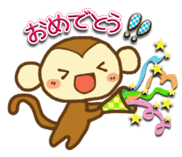 Cute Monkey(Daily life) sticker #7703201