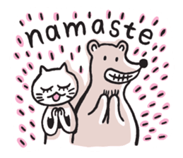 Amie the Yoga Cat sticker #7703404