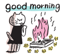 Amie the Yoga Cat sticker #7703406