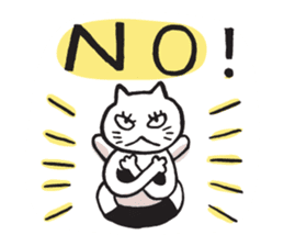 Amie the Yoga Cat sticker #7703409