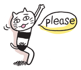 Amie the Yoga Cat sticker #7703419