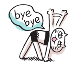 Amie the Yoga Cat sticker #7703420