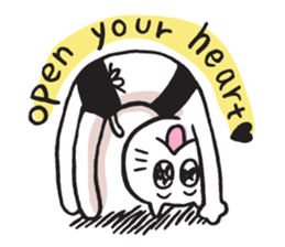 Amie the Yoga Cat sticker #7703421