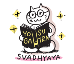 Amie the Yoga Cat sticker #7703439