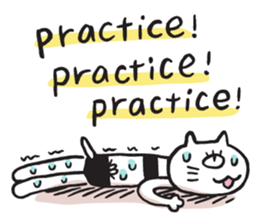 Amie the Yoga Cat sticker #7703440