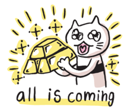 Amie the Yoga Cat sticker #7703441