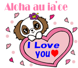 Hawaiian Family6 Love message English sticker #7703531
