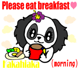 Hawaiian Family6 Love message English sticker #7703535