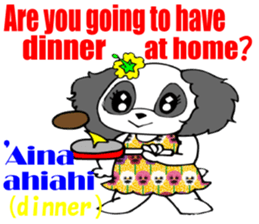 Hawaiian Family6 Love message English sticker #7703544