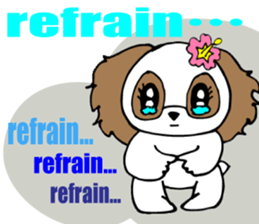 Hawaiian Family6 Love message English sticker #7703550