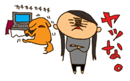 Life with Darling like a lazy dog sticker #7703724