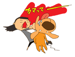 Life with Darling like a lazy dog sticker #7703727