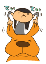 Life with Darling like a lazy dog sticker #7703730